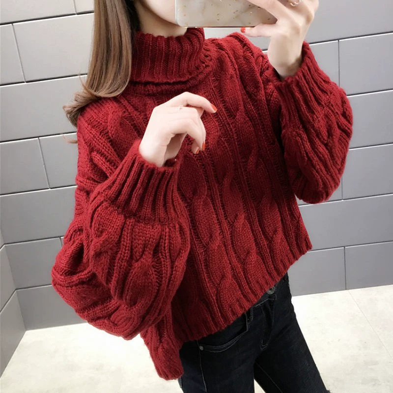 Новый свитер с высоким воротником Женская нижняя рубашка
