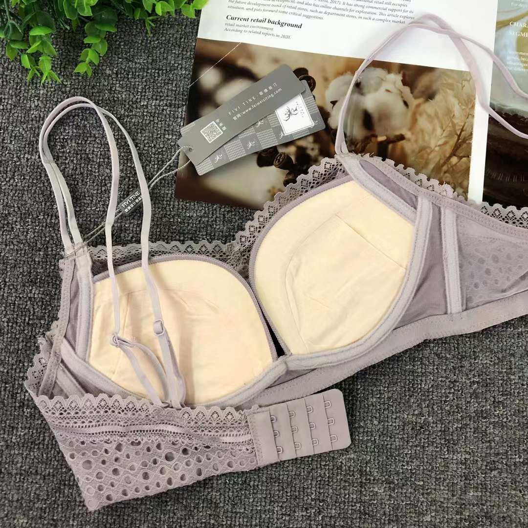 Nuevo Sujetador de encaje cintura ajustable que adelgaza la ropa interior de pecho pequeño empuja hacia arriba la ropa interior cómoda empuja hacia arriba el sujetador sin costuras