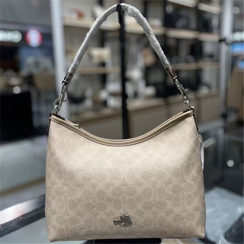 Koujia 2025 New High-Quality Laurel Monogram Hobo Bag, Single Shoulder Crossbody Underarm Bag, Large Capacity Women's Bag