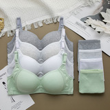 Нижнее белье, бюстгальтер без косточек для школьников, хлопковый тонкий бюстгальтер пуш-ап, бюстгалтер, подростковый бюстгальтер, подходит для студента, для средней школы