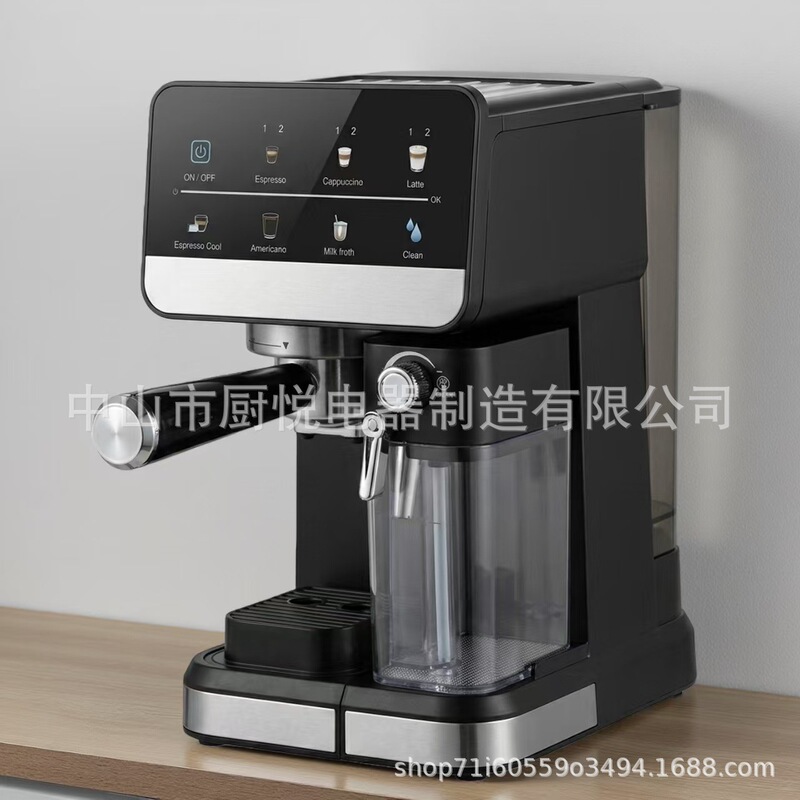 Customized OEM for foreign trade: Italian-style coffee machine with intelligent touch control and temperature regulation, high-quality semi-automatic home coffee machine factory Customized OEM for foreign trade: Italian-style coffee machine with intelligent touch control and temperature regulation, high-quality semi-automatic home coffee machine factory