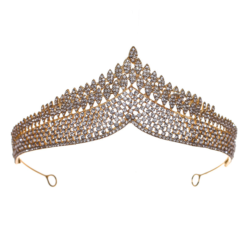 Bridal, Streetwear Style Bridal Streetwear Women's Crown Alloy Plating Rhinestones Crown