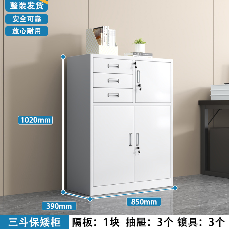 Gabinete bajo de protección de tres cubos