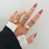 Ring, retro set, advanced accessory, European style, wholesale