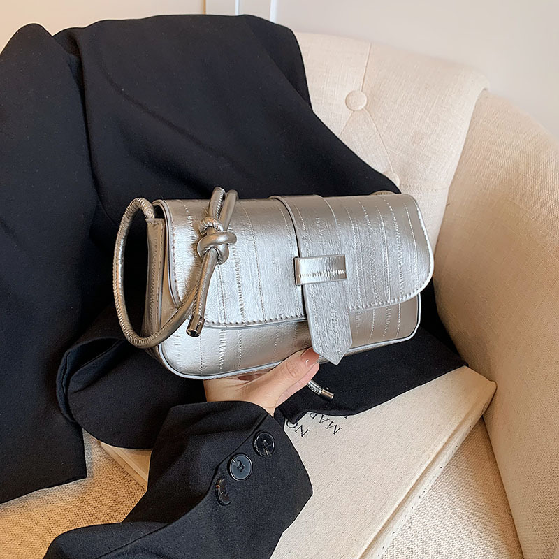 Luxury ligero francés nicho anguila estampado brazalete simple retro estilo exterior versátil bolso de hombro bolso de viaje diario