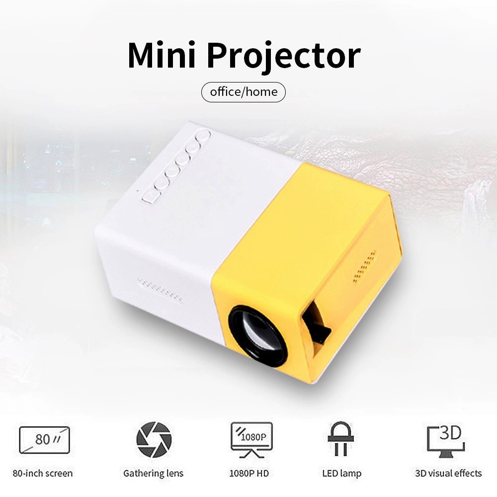 Проектор HY300 Pro, портативное декодирование 4K, Wi‑Fi6 и Bluetooth, 160 ANSI люмен