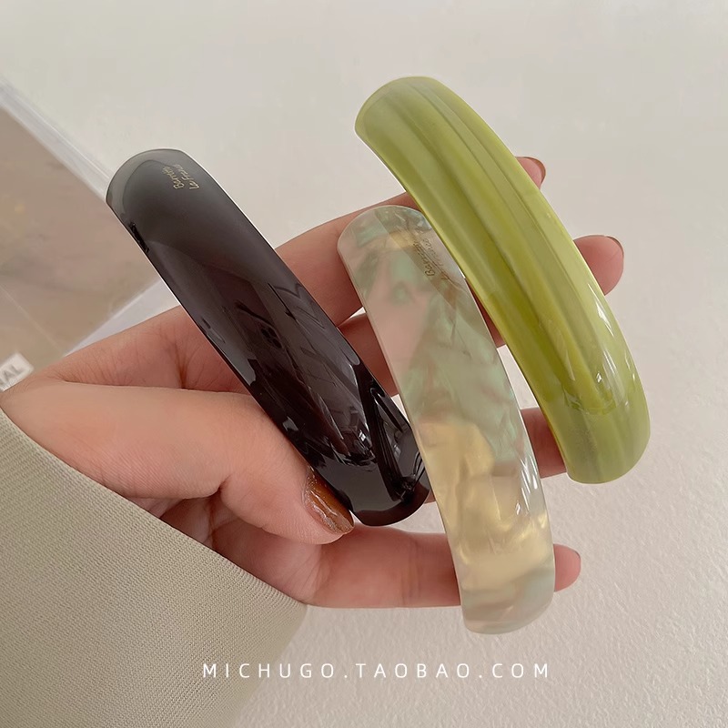 韓国版の高級感の頭飾りの後頭部の半分は低い馬尾を刺します。|undefined