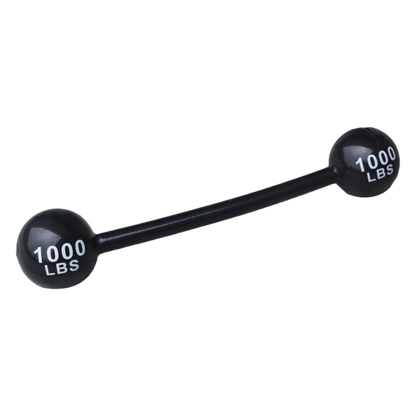 Fábrica en stock inflable espesado PVC Barbell fiesta diversión apoyos mancuerna niños entre padres e hijos juguetes deportivos