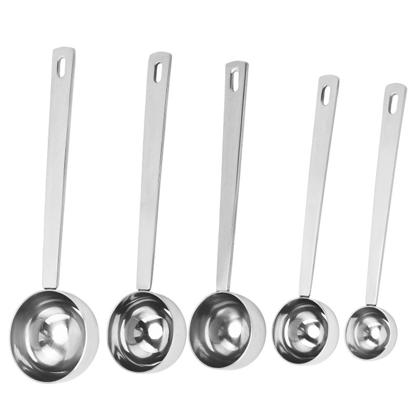 304l cucharas de acero inoxidable, gramos, cucharas de café, cucharas de leche en polvo, cucharas de medición, cucharas de polvo de frutas, cucharas de mezcla, cucharas de vino para hornear