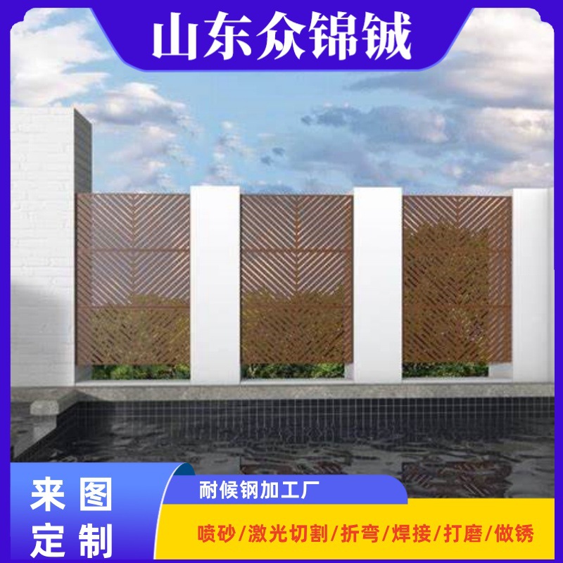 别墅庭院用镀锌屏风  建筑外墙用镀锌板屏风  室外装饰镀锌屏风