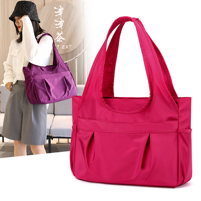 2021 new pattern Totes waterproof oxford Women's singles Shoulder bag Korean Edition capacity Handbag Versatile Mother bag