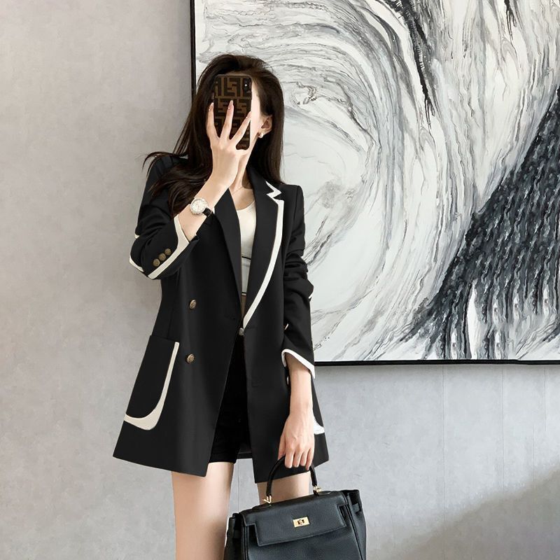 Suit Jacket Women's Spring and Autumn New Elegant Slim-fit Niche Design High-end Sense Small Suit Top Trendy for Small Men Suit Jacket Women's Spring and Autumn New Elegant Slim-fit Niche Design High-end Sense Small Suit Top Trendy for Small Men