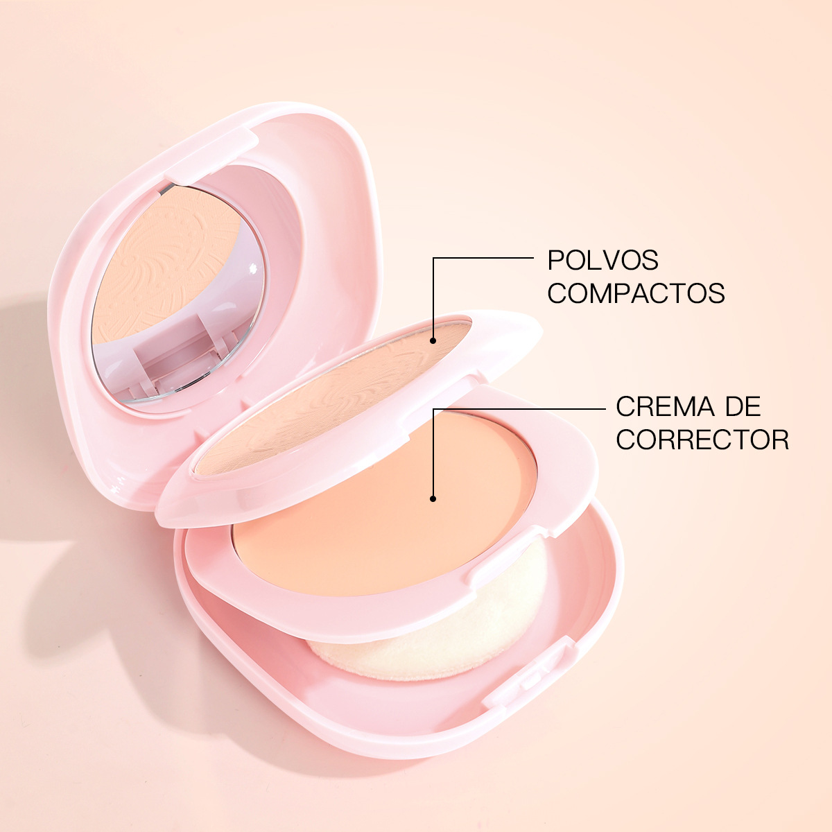 USHAS polvo spot transfronterizo de control de aceite, protector facial, polvo natural UF093B