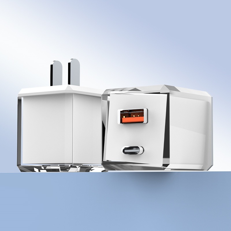 Pequeño cubo de hielo cabeza de llenado A + C DOBLE BOCA blanco