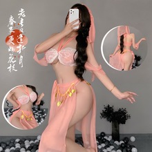 新中式性感睡衣女仆高级感古风汉服诱惑西域风情蕾丝透视情趣内衣