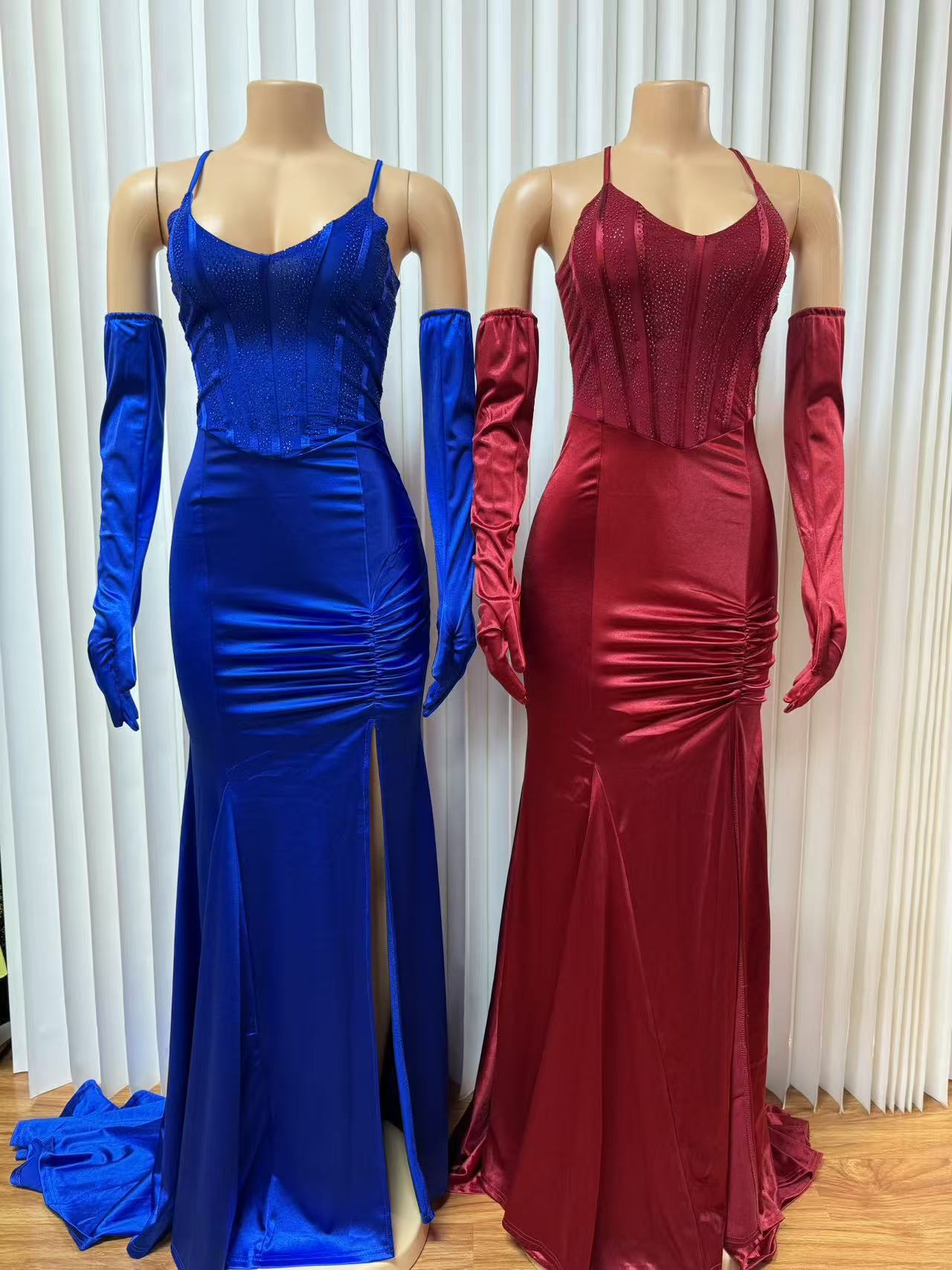 Foreign Trade New Cross-Border European And American Heavy Sequin Patchwork Fashion Sexy Strap Dress Socialite_ecoleips.com