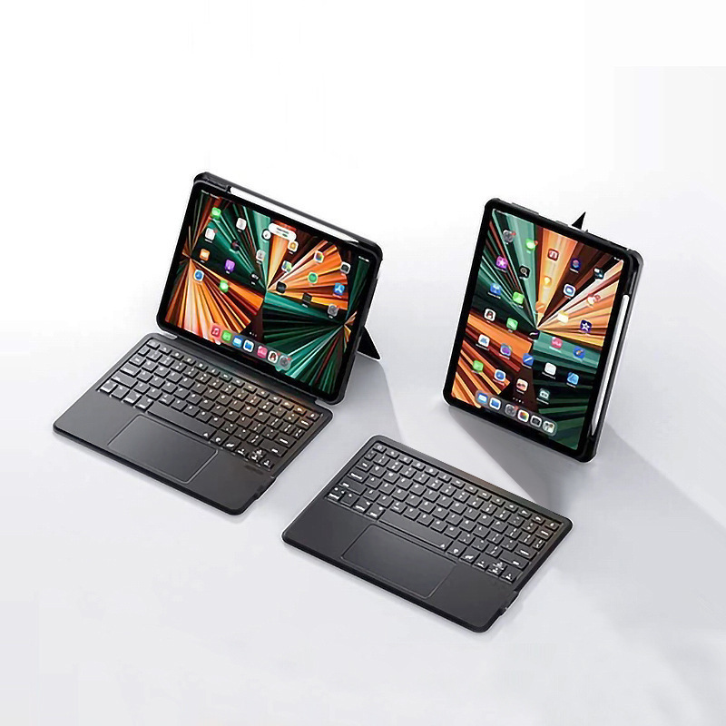 For ipad tablet 12.9 inch bluetooth keyboard backlit keyboard touch control keyboard ipad keyboard leather case