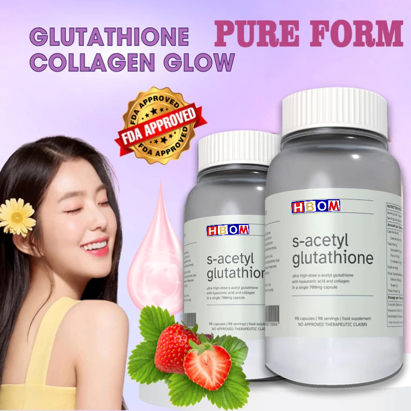 Cross-Border Tk Shopee Hot Selling Glutathione Capsules S-Acetyl Glutathione Collagen Oem