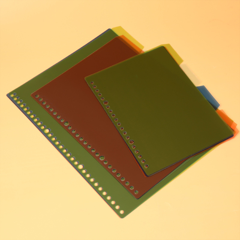 B 5バインダーブック替え芯4色PPプラスチックセパレートページバインダーブック仕切りページカラーノートインデックス分割紙|undefined