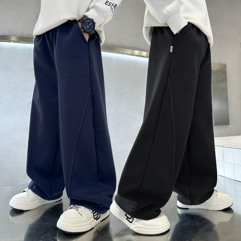 Children's Clothing Wholesale Boys' Pants 2025 Autumn and Winter New Style Medium and Large Children's Style Sports Pants Boys' Autumn and Winter Warm Pants Children's Clothing Wholesale Boys' Pants 2025 Autumn and Winter New Style Medium and Large Children's Style Sports Pants Boys' Autumn and Winter Warm Pants