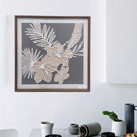 跨境定制装饰画UV喷绘卧室床头挂画ins风壁画