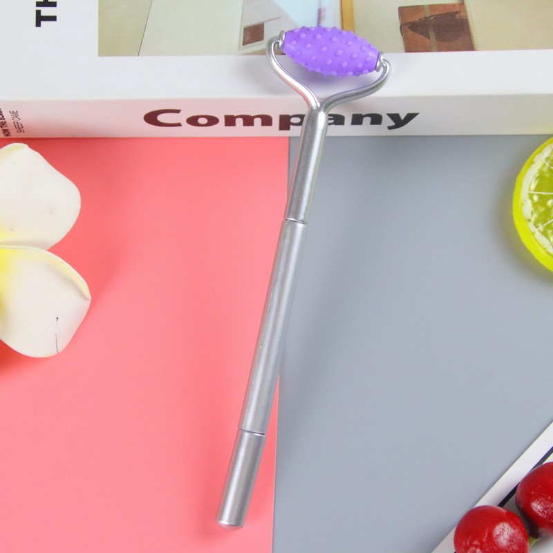 Pluma de gel de masaje de descompresión creativa pluma de modelado de diversión pluma de gel de galvanoplastia de color sólido pluma de agua de papelería de estudiante al por mayor