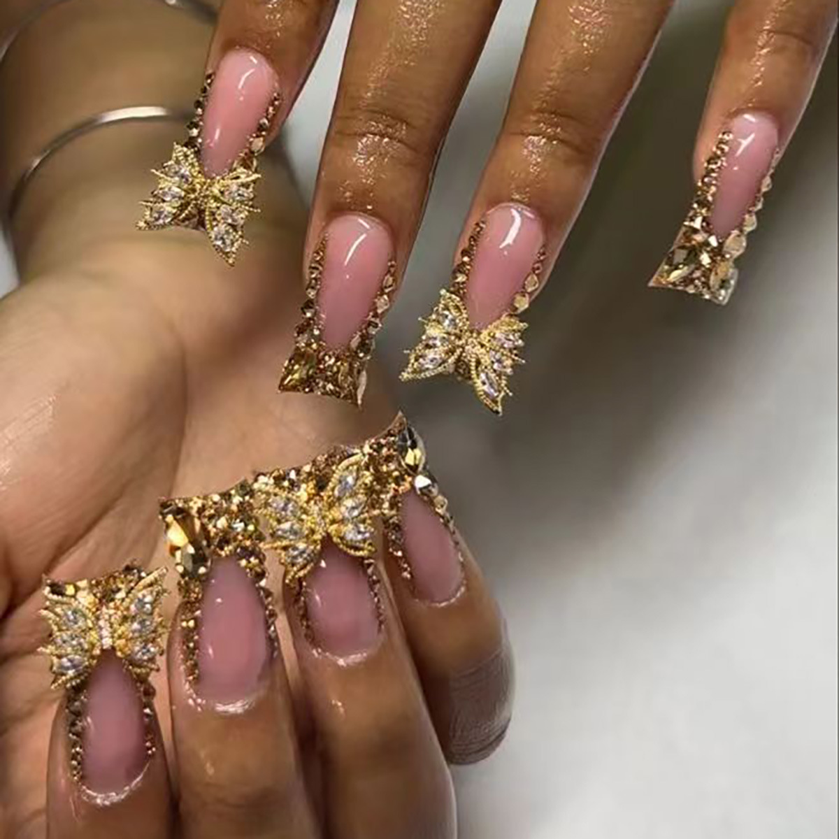 40g Weight press-on nails Nail Supplies Plastic Material Solid Color Pattern Solid Color Plastic Press-on Nails 1