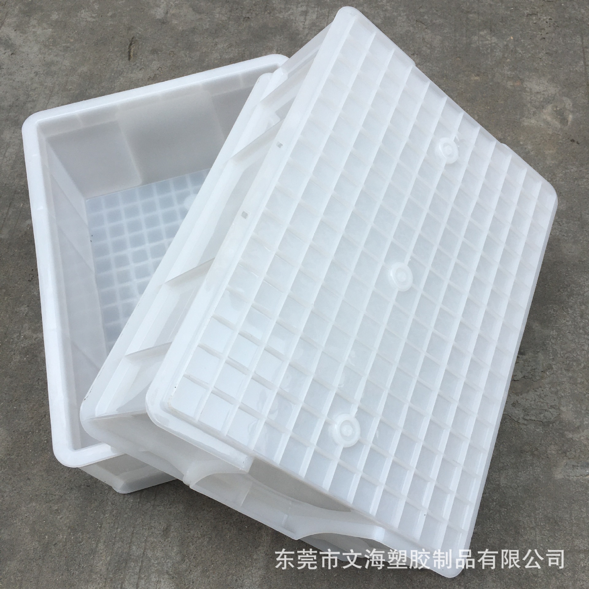 工业运输中转箱生产白色480*355*170mm 餐饮塑料周转箱物料加厚箱