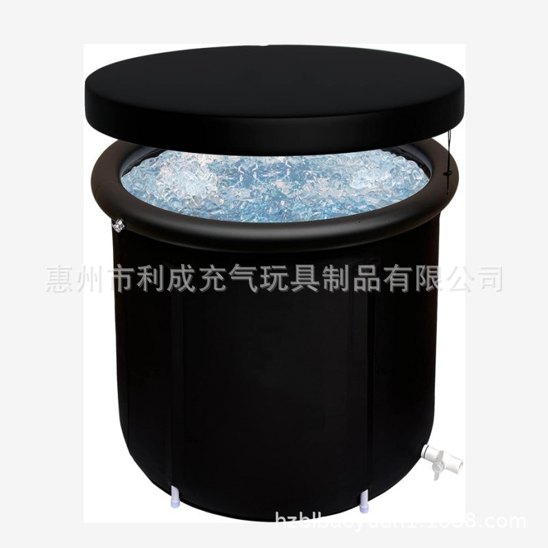 独立式浴桶充气浴桶 带盖桑拿桶运动员冰浴盆:冷冲浴缸用于恢复-阿里巴巴