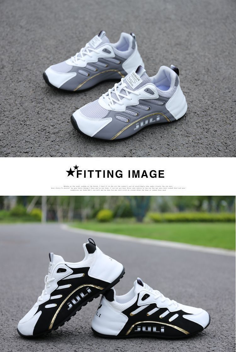 Men's 2024 new spring mesh breathable sports and leisure soft soled men's dad shoes_voghion.com