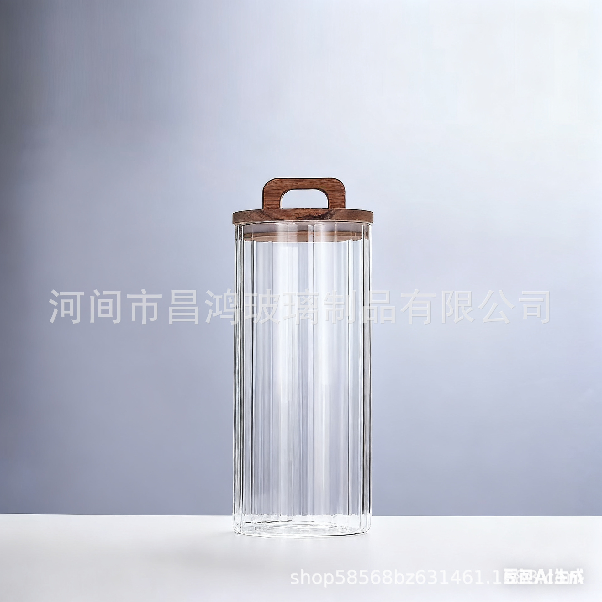 Latas de vidrio rayadas selladas latas selladas de madera de acacia de gran calibre latas selladas de alta borosilicato a prueba de humedad latas de almacenamiento de granos de café de té image 10