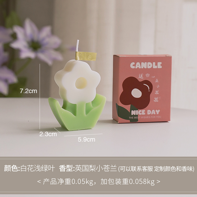 Flor de aromaterapia vela al por mayor regalo del Día DE LA Madre fragancia hecha a mano Regalo de Cumpleaños vela simulación modelado cera