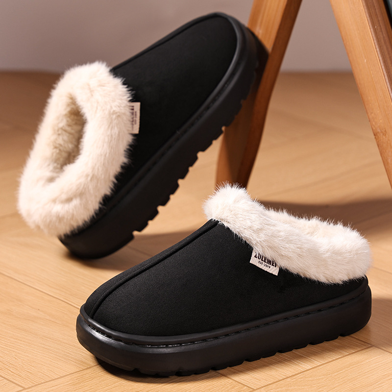 Zapatos de algodón de invierno de mujer transfronteriza TEMU zapatillas cálidas para el hogar zapatos perezosos zapatos de lana de coral zapatos de hombre