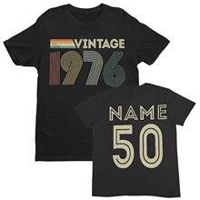 ���羳ŷ�롿Vintage 1976 Personalised 50th Birthday T-Shirt