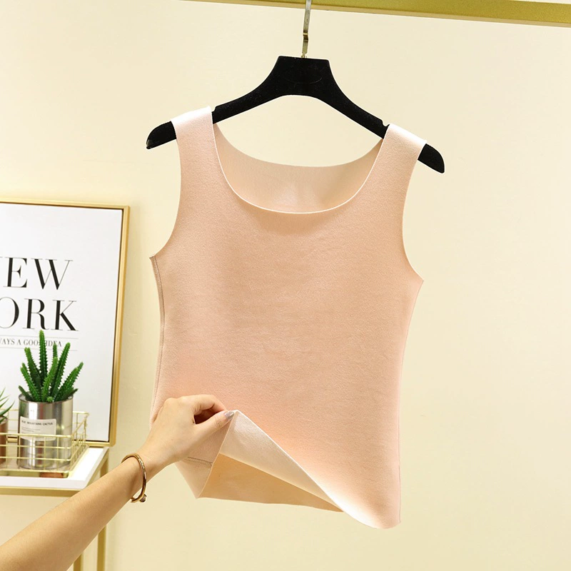 Winter double-sided velvet warm fitted base vest