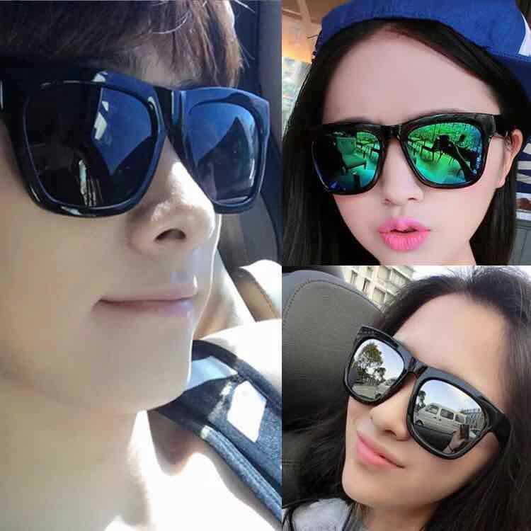 2024 European and American Yinkun Sunglasses Fashion Trend Little Pepper 964 Sunglasses Reflective Color Film Anti-Uv Glasses