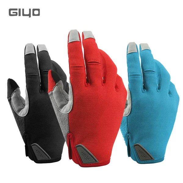 GIYO road mountain bike outdoor sports long finger full finger touch tactical gloves for men and women Spring, autumn and winter cycling