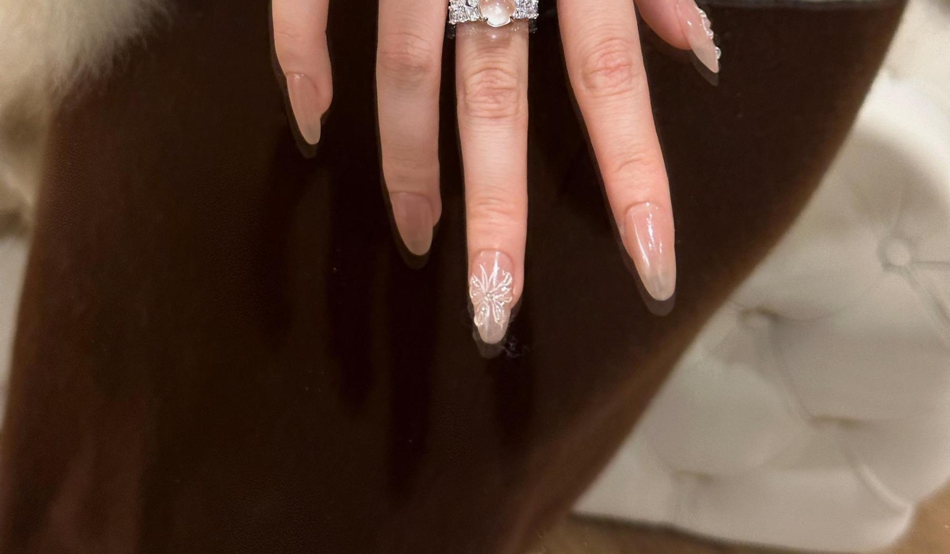 Collier en argent pur pour tout le corps avec chaîne de clavicule en jade et mousse d'eau, bijoux Xiancan, nouveauté, luxe léger, vent frais_voghion.com