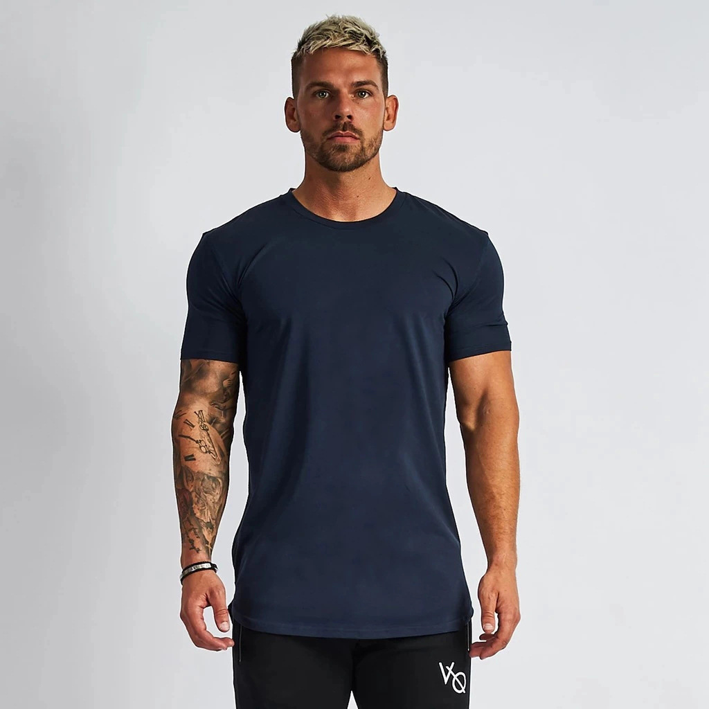 Men's Solid Color Simple Style Round Neck Short Sleeve Slim Men's T-shirt display picture 9