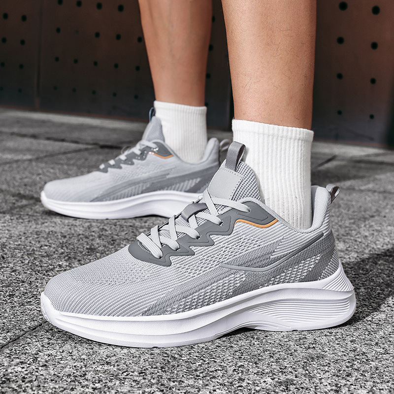 Cross-border export, extra-large size 50, summer sports shoes for men, breathable flyknit mesh casual running shoes, available in Quanzhou Cross-border export, extra-large size 50, summer sports shoes for men, breathable flyknit mesh casual running shoes, available in Quanzhou