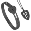 Black Shield Knight Double Heart