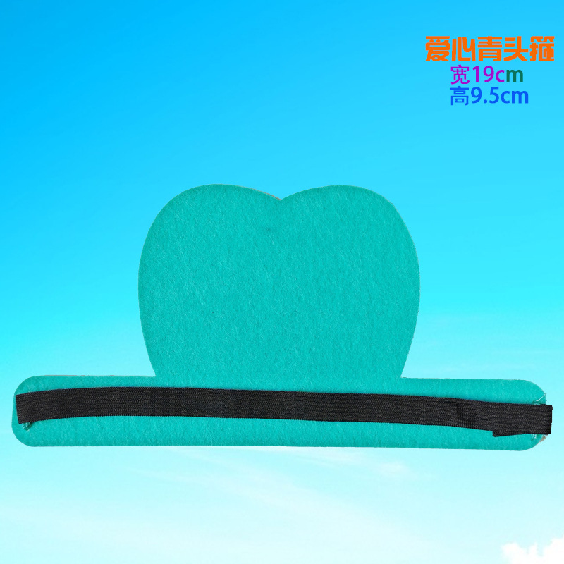 사랑스러운 하트 머리띠, 폭 19cm, 높이 9cm / 모든 야드