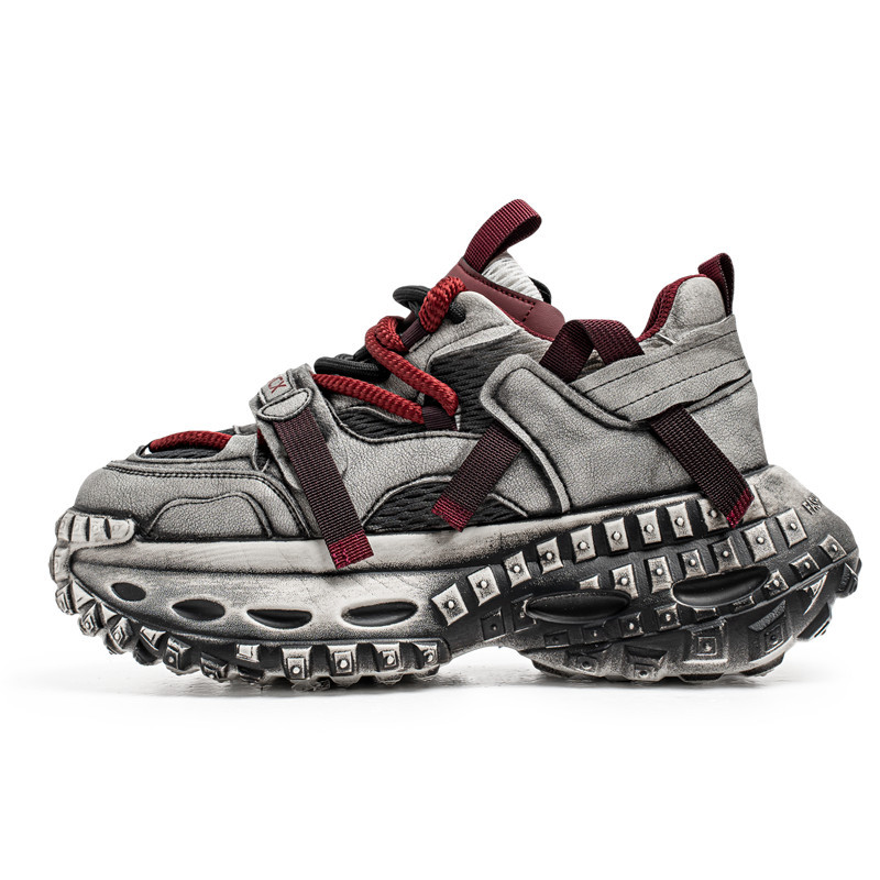 2025 Autumn New Dad Thick Sole Height Increasing Lace-up Men's Trendy Versatile Sports Casual Shoes_vogvips.com