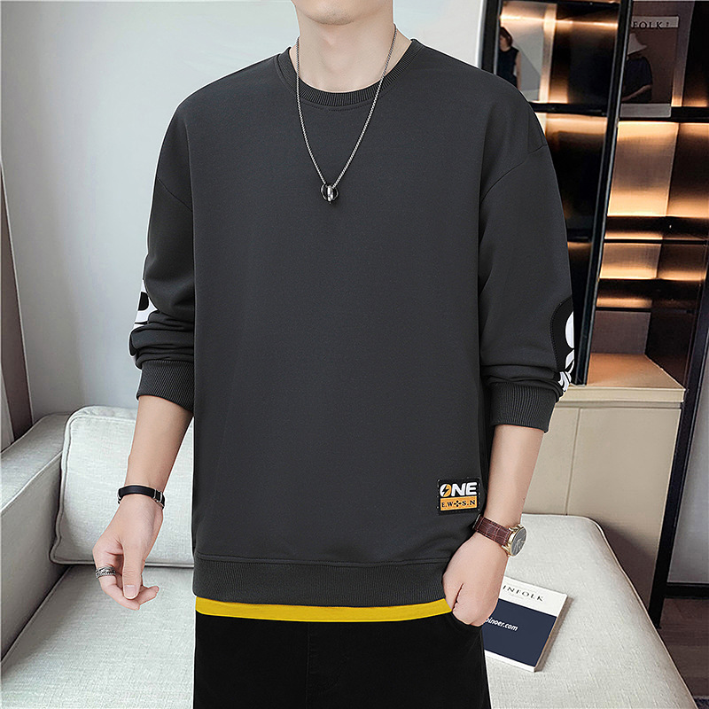 Men's hoodie, trendy brand, spring and autumn men's clothing, plus size, loose fit, casual, long-sleeved t-shirt.