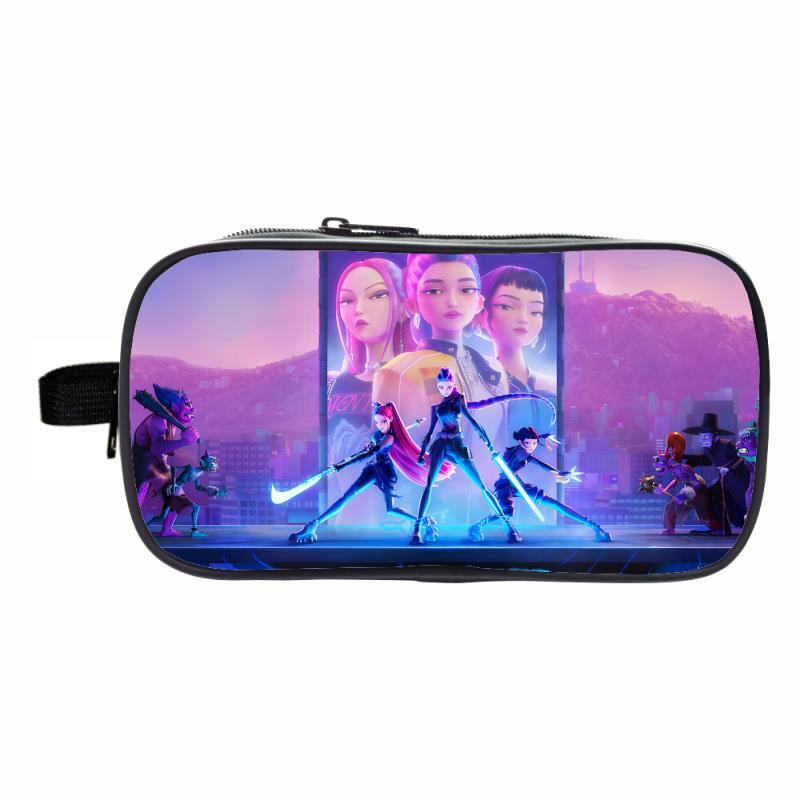 K-Pop ハンターウィッチペンバッグ大容量二層鉛筆バッグ DIY カスタムペンバッグ|undefined