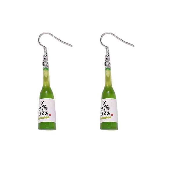 Green earrings