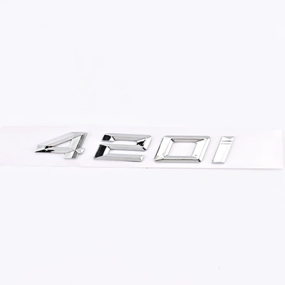 Suitable for 20-23 BMW 4 Series 420i 425i 430i 440i, aftermarket rear emblem with displacement number (Body sticker) - 20-23-bmw-420i-electroplated
