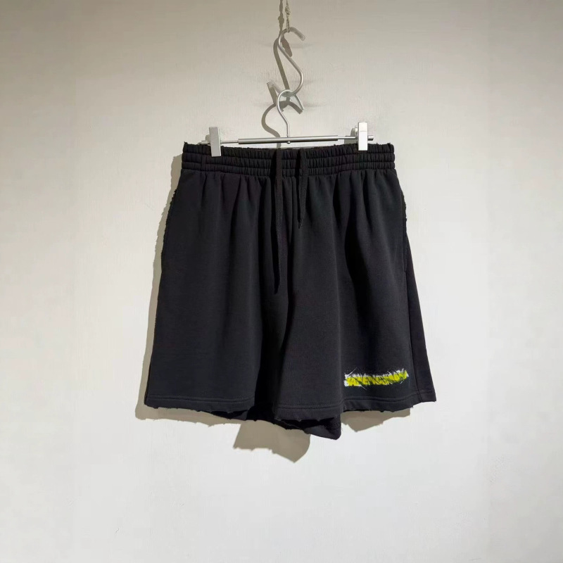 New Heavyweight 26-Style Letter-Printed Shorts with Drawstring, Loose-Fitting Sports Sweatpants, Unisex