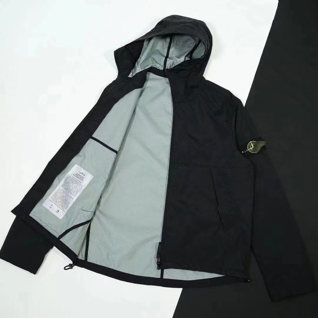 Unisex Outdoorjacke Mit Ärmelabzeichen Und Kapuze_voghion.com