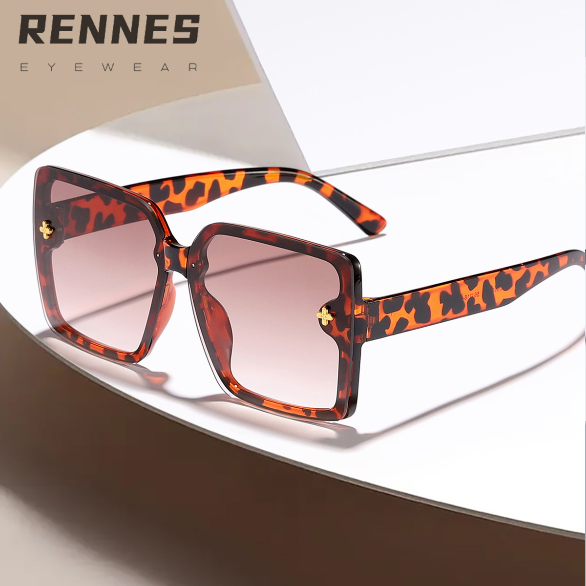 2024 Cross-border Europa y Estados Unidos nuevas gafas de sol pequeñas con cara de marco, gafas de sol de sombra al aire libre de película de PC de sentido avanzado, fotografía callejera personalizada